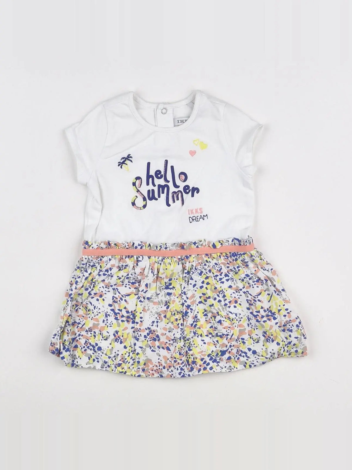 IKKS - robe blanc, multicolore - 12 mois
