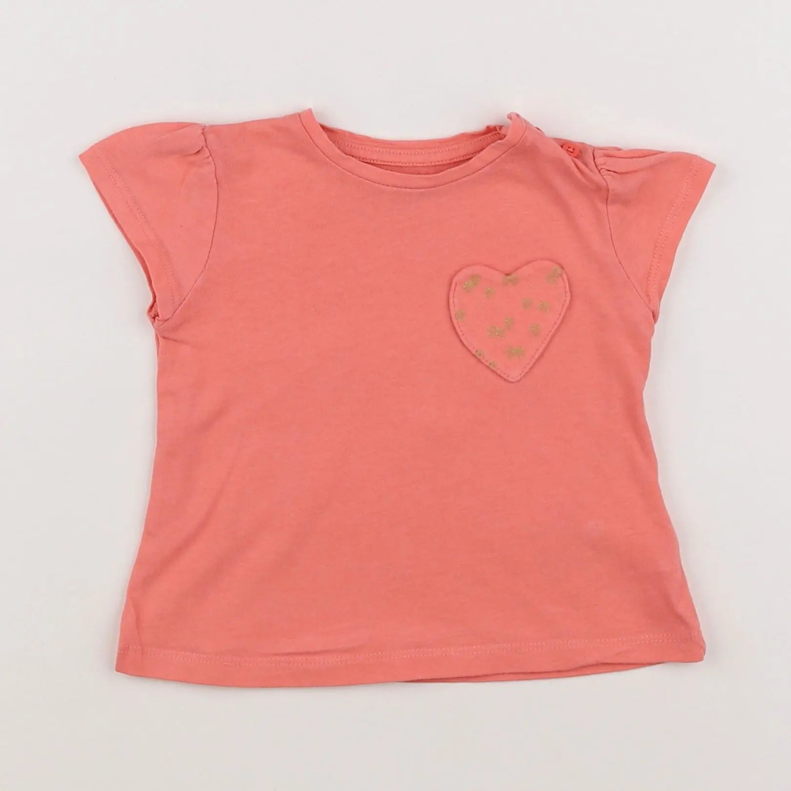 Vertbaudet - tee-shirt orange - 12 mois