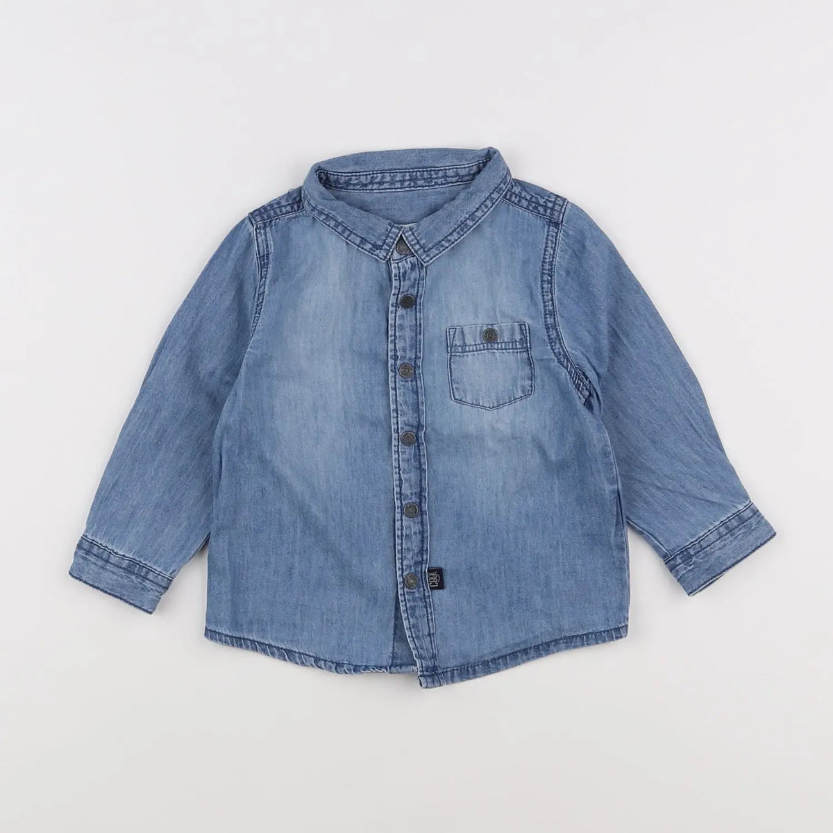 Vertbaudet - chemise bleu - 18 mois
