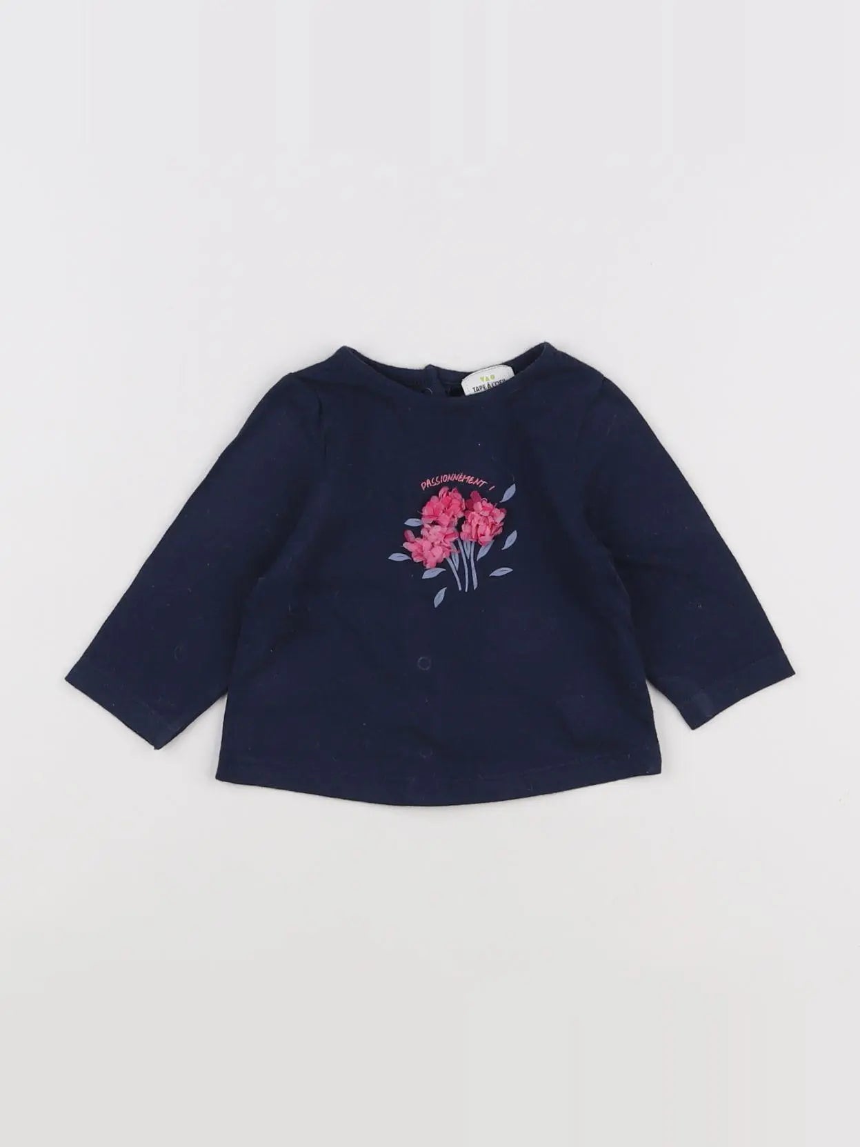 Tape à l'oeil - tee-shirt bleu - 3 mois
