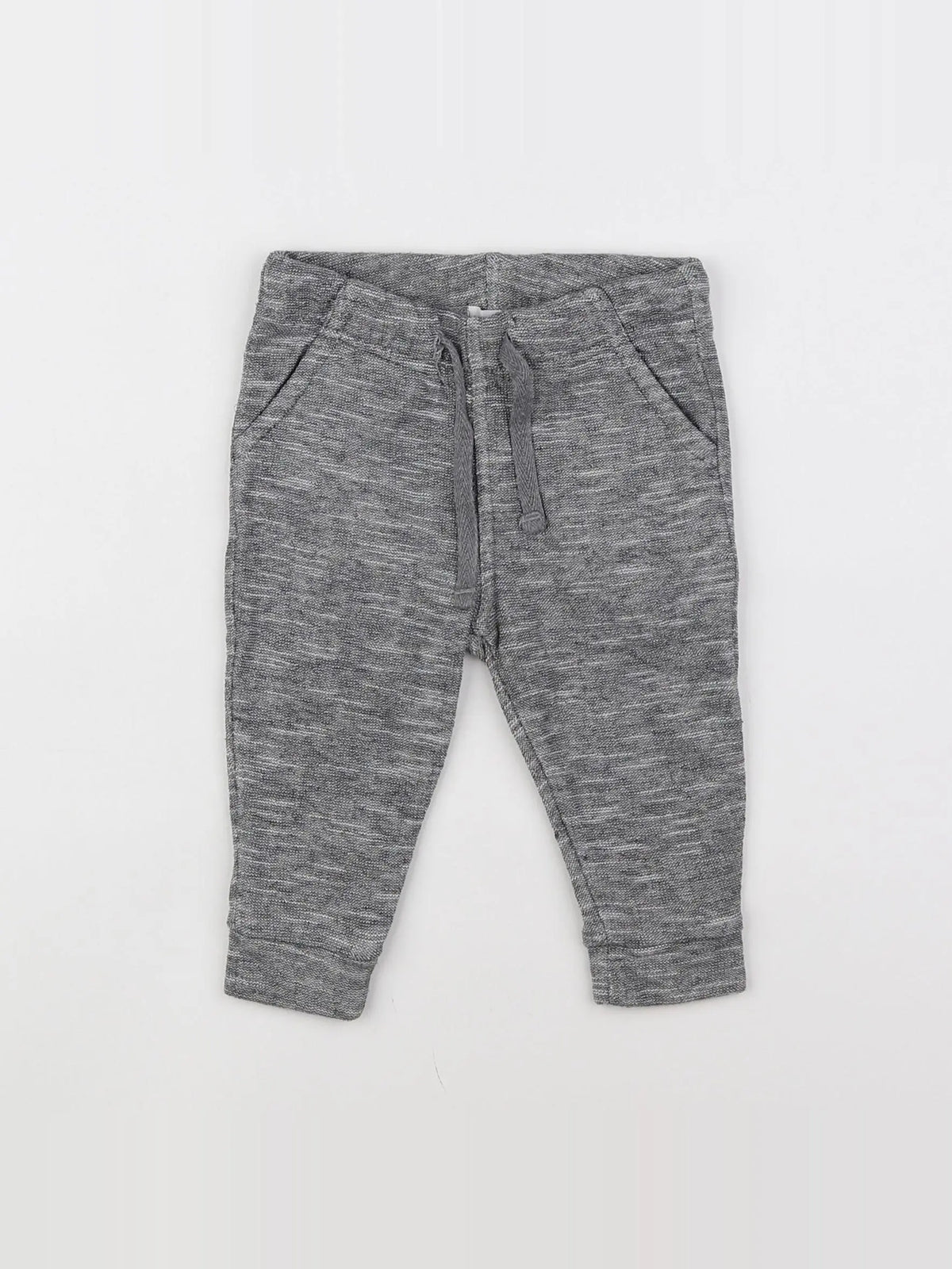 Boutchou - jogging gris, blanc - 6 mois