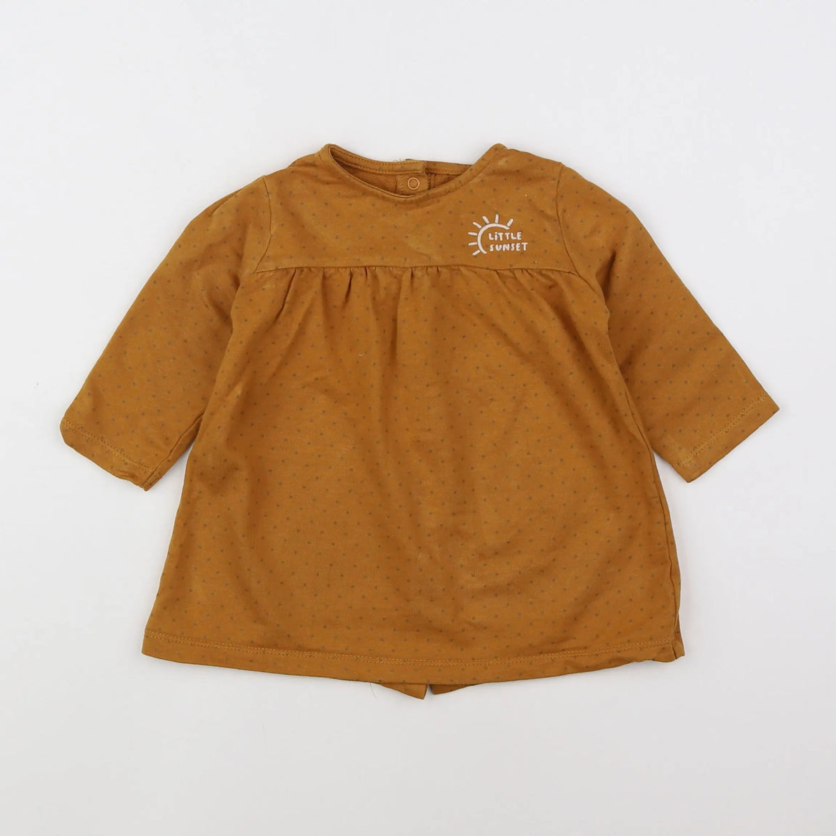Vertbaudet - robe marron - 12 mois