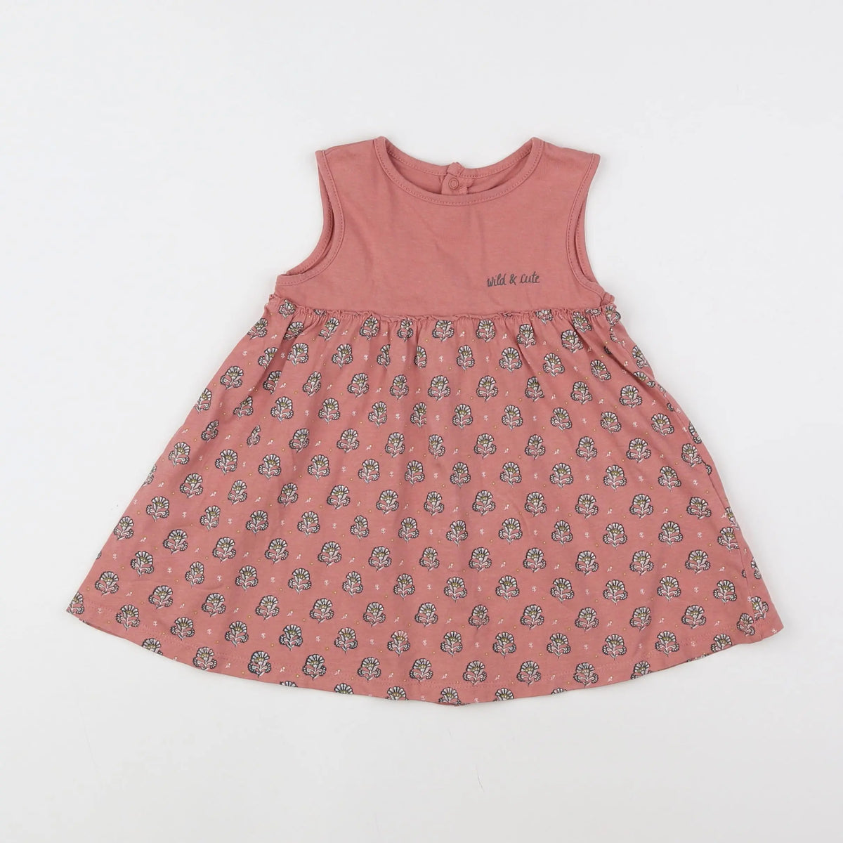 Vertbaudet - robe rose - 9 mois