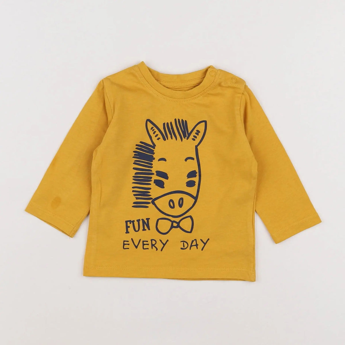Vertbaudet - tee-shirt jaune - 3 mois