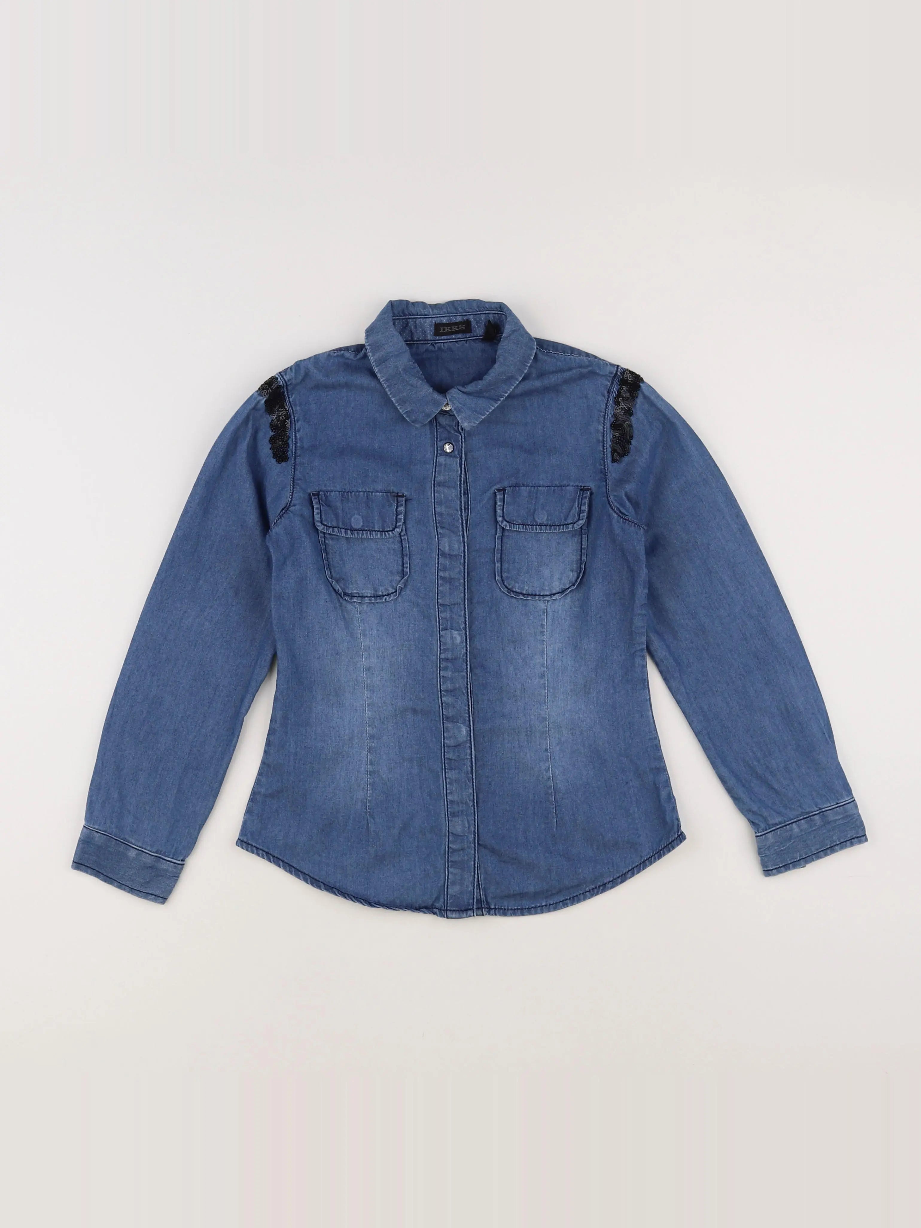 IKKS - chemise bleu - 8 ans