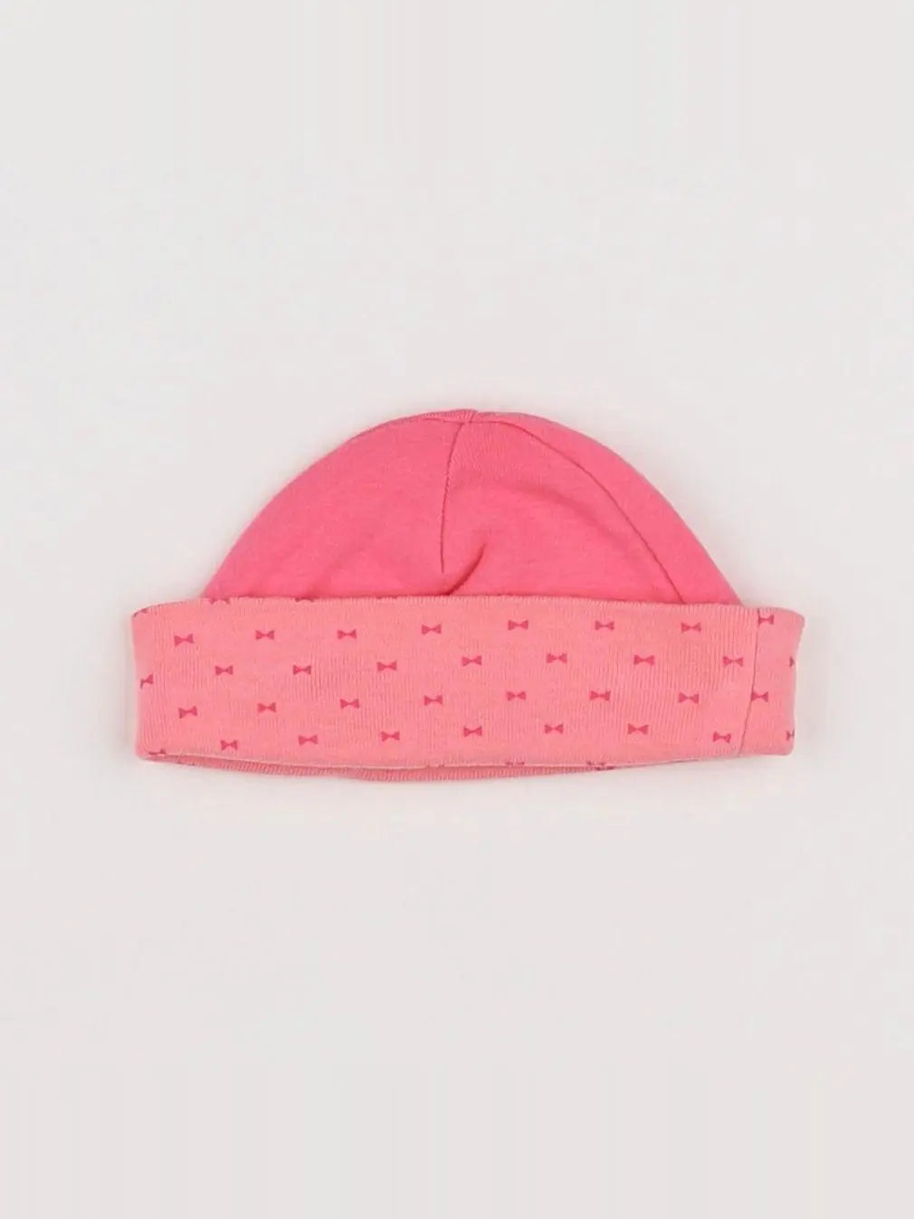 Vertbaudet - bonnet rose - 1 mois