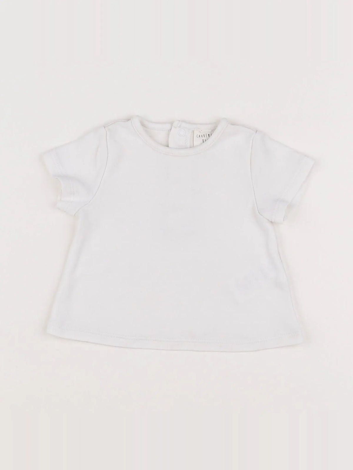 Carrément Beau - tee-shirt blanc - 3 mois
