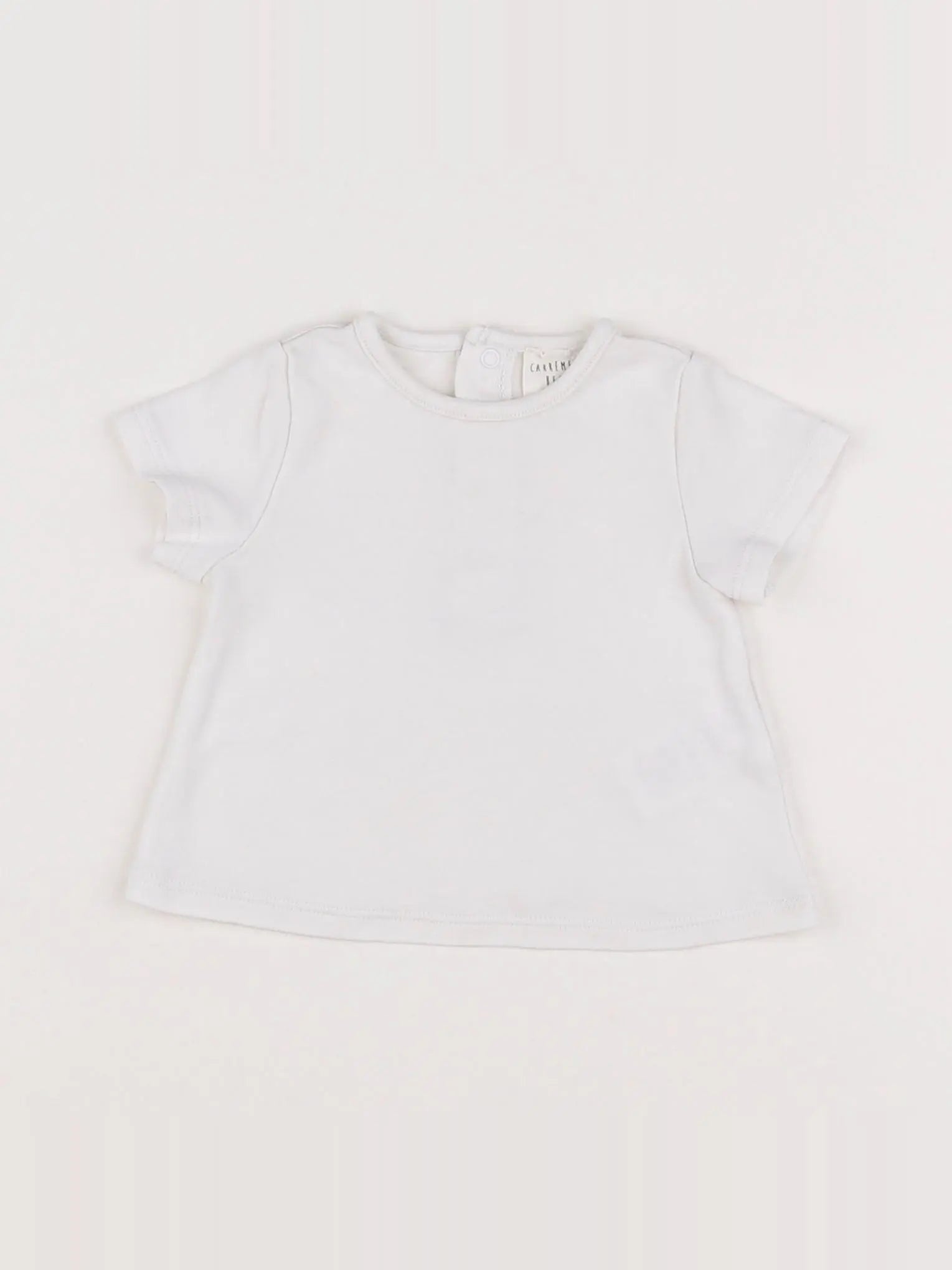 Carrément Beau - tee-shirt blanc - 3 mois