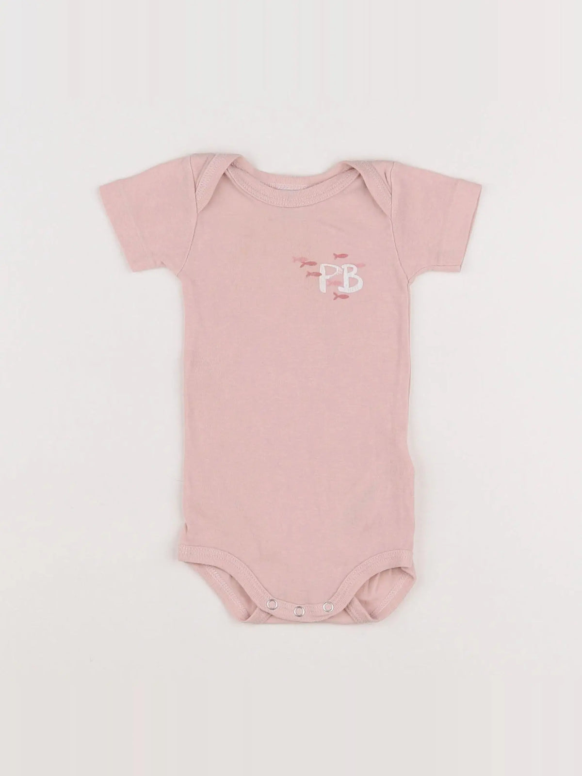 Petit Bateau - body rose - 3 mois