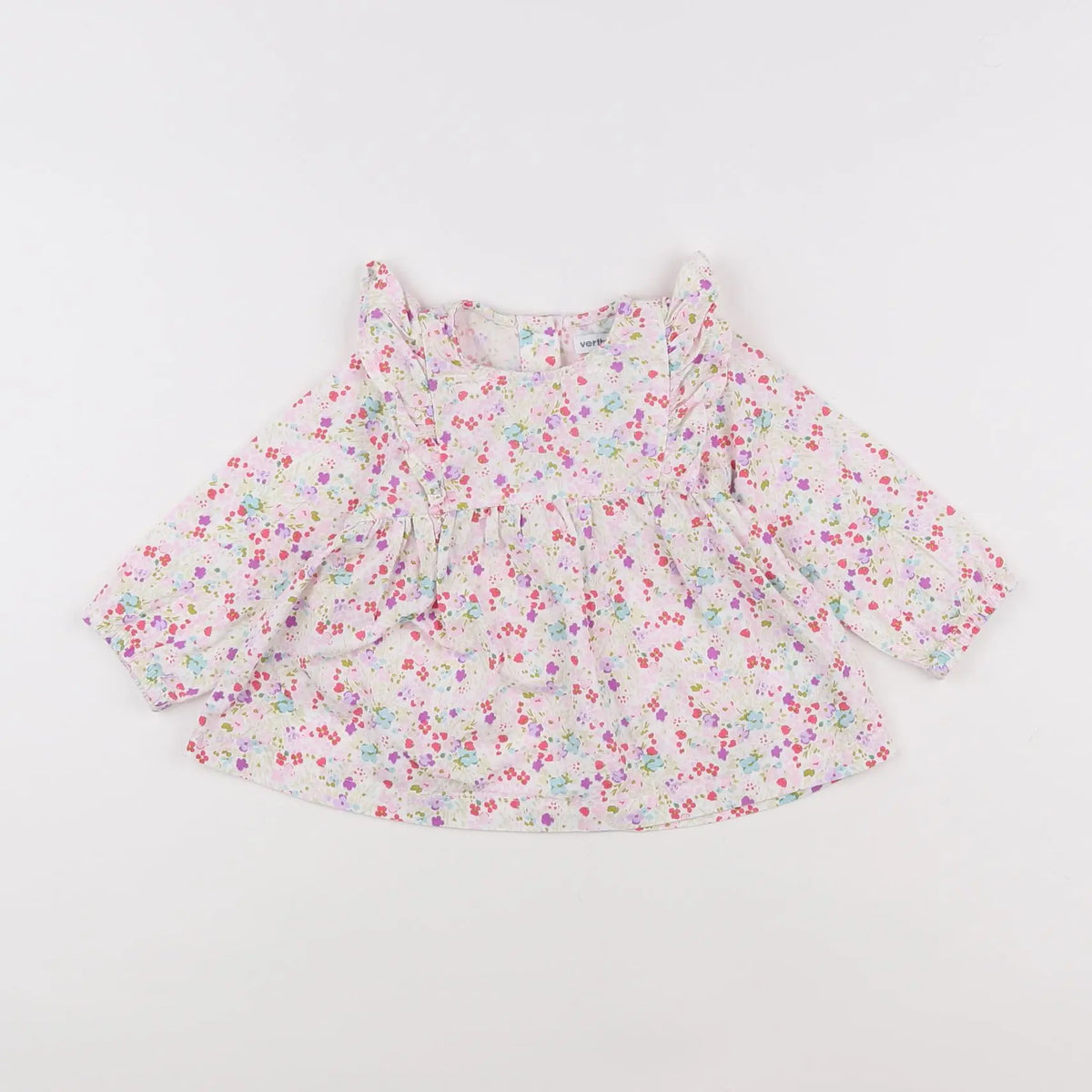 Vertbaudet - blouse rose, multicolore - 12 mois