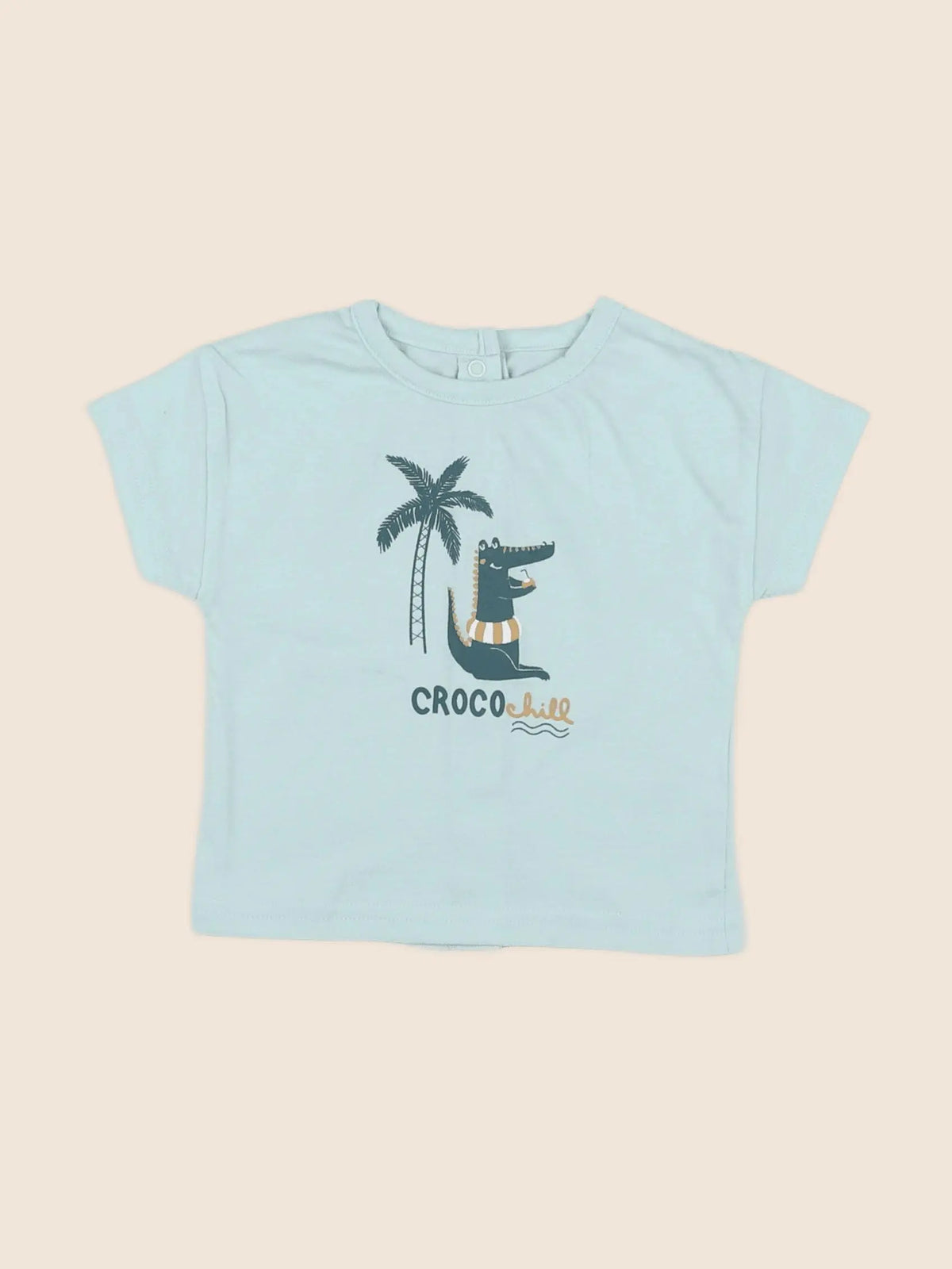 Vertbaudet - tee-shirt bleu - 6 mois