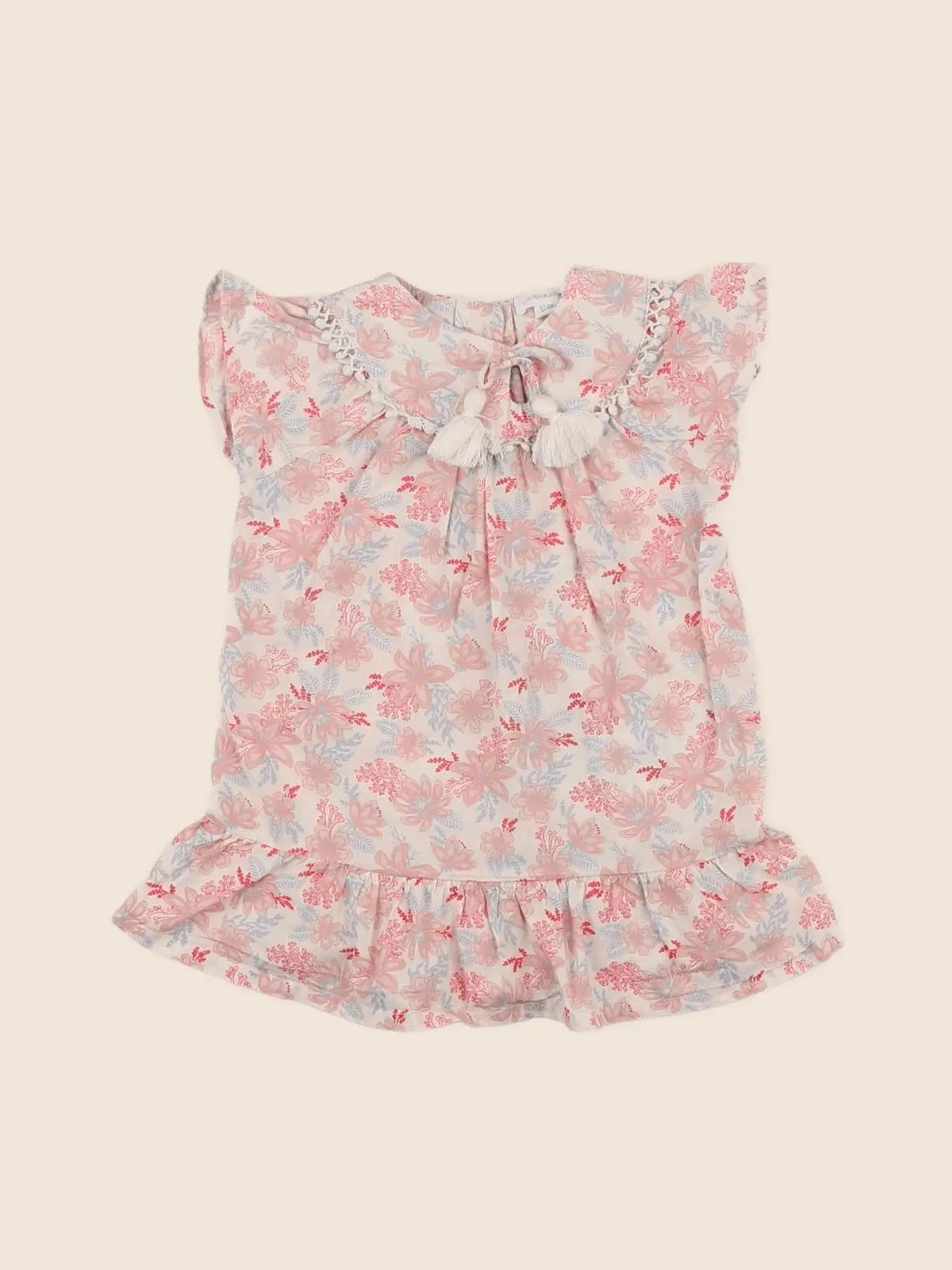 Vertbaudet - robe multicolore, rose - 6 mois
