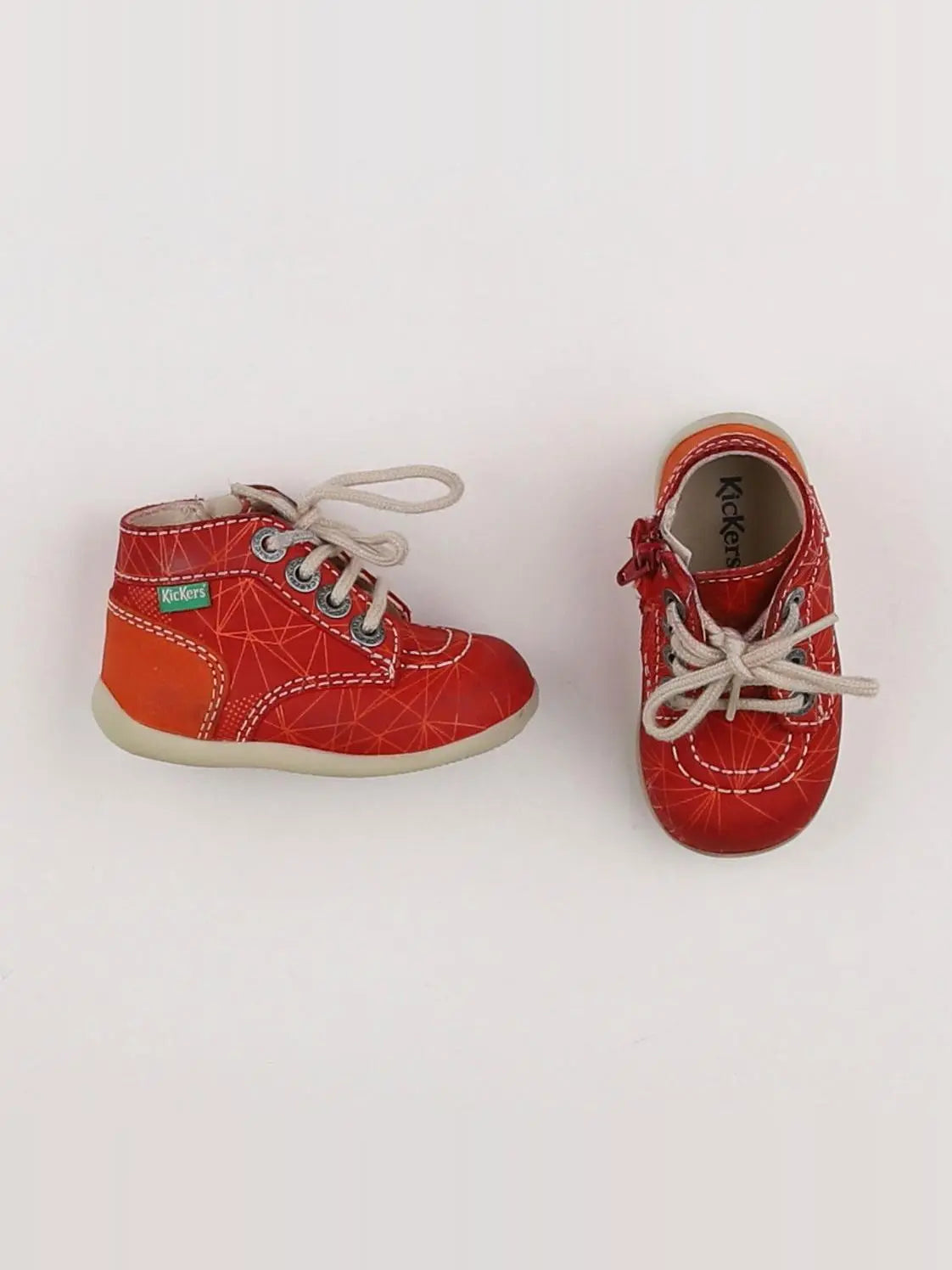 Kickers - bottillons rouge - pointure 19