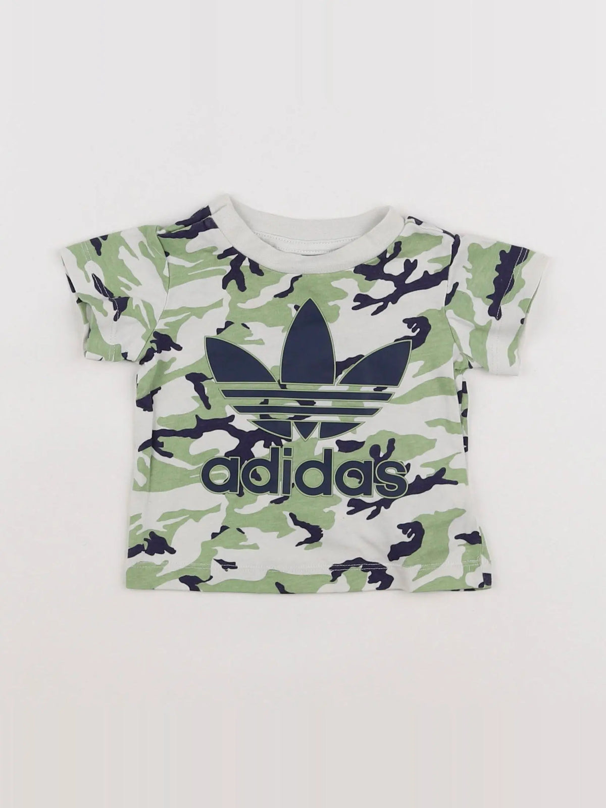 Adidas - tee-shirt multicolore (état neuf) - 0/3 mois