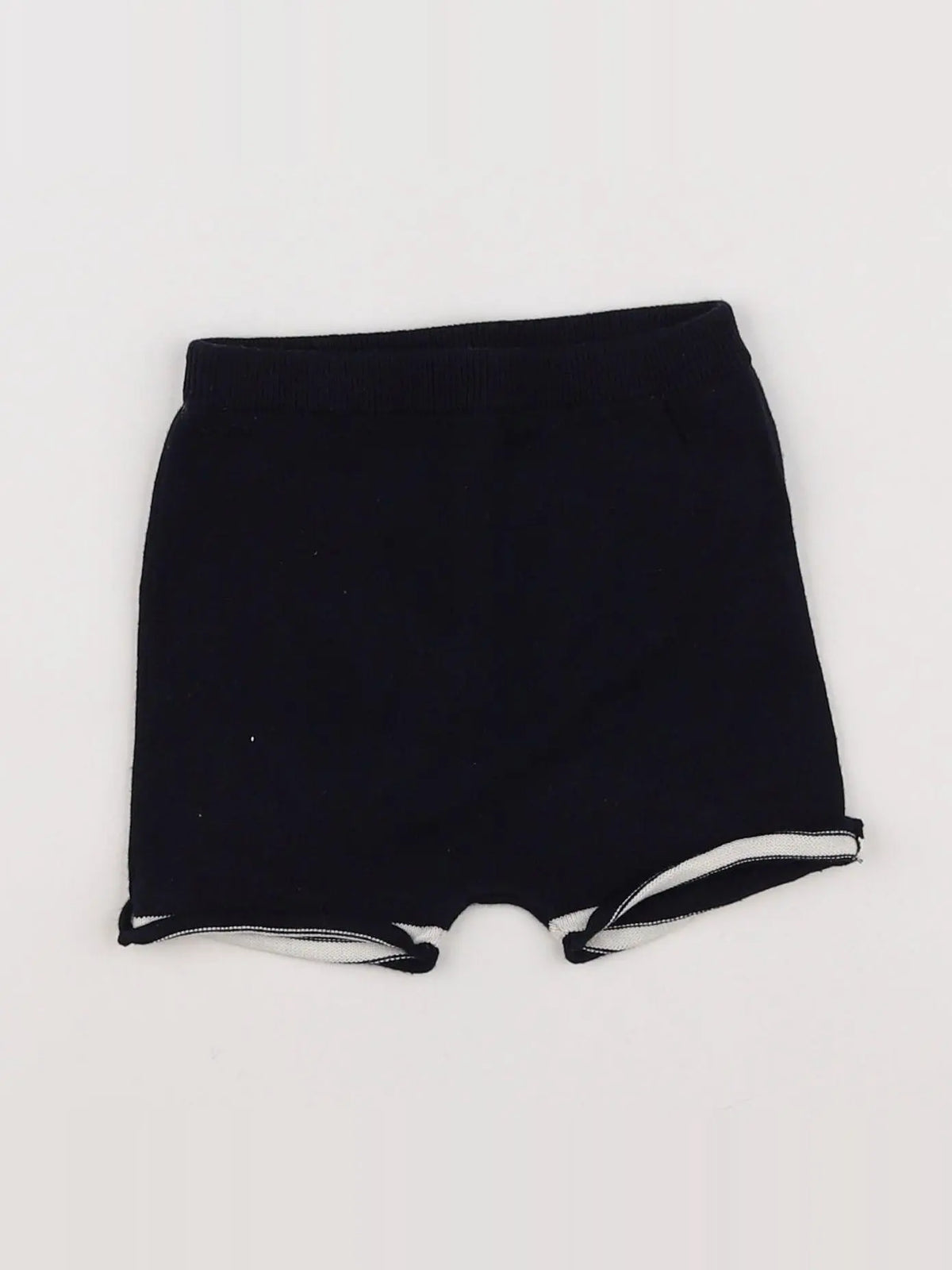 Acanthe - short blanc, bleu - 12 mois