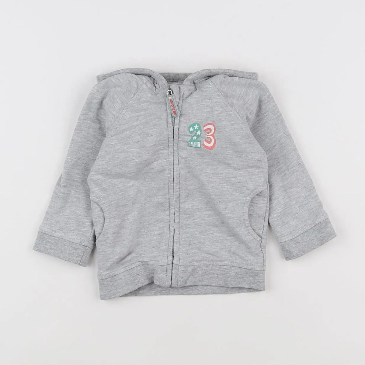 Vertbaudet - sweat gris - 9 mois