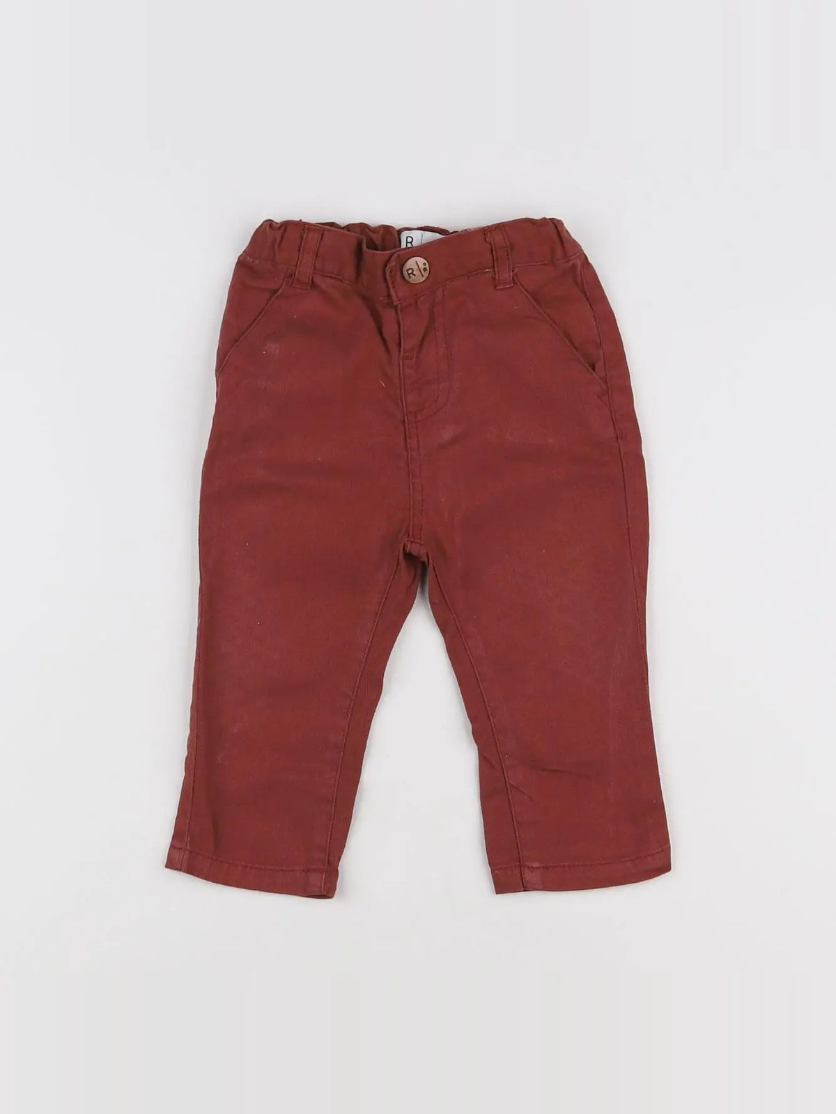 La Redoute - pantalon rouge - 12 mois