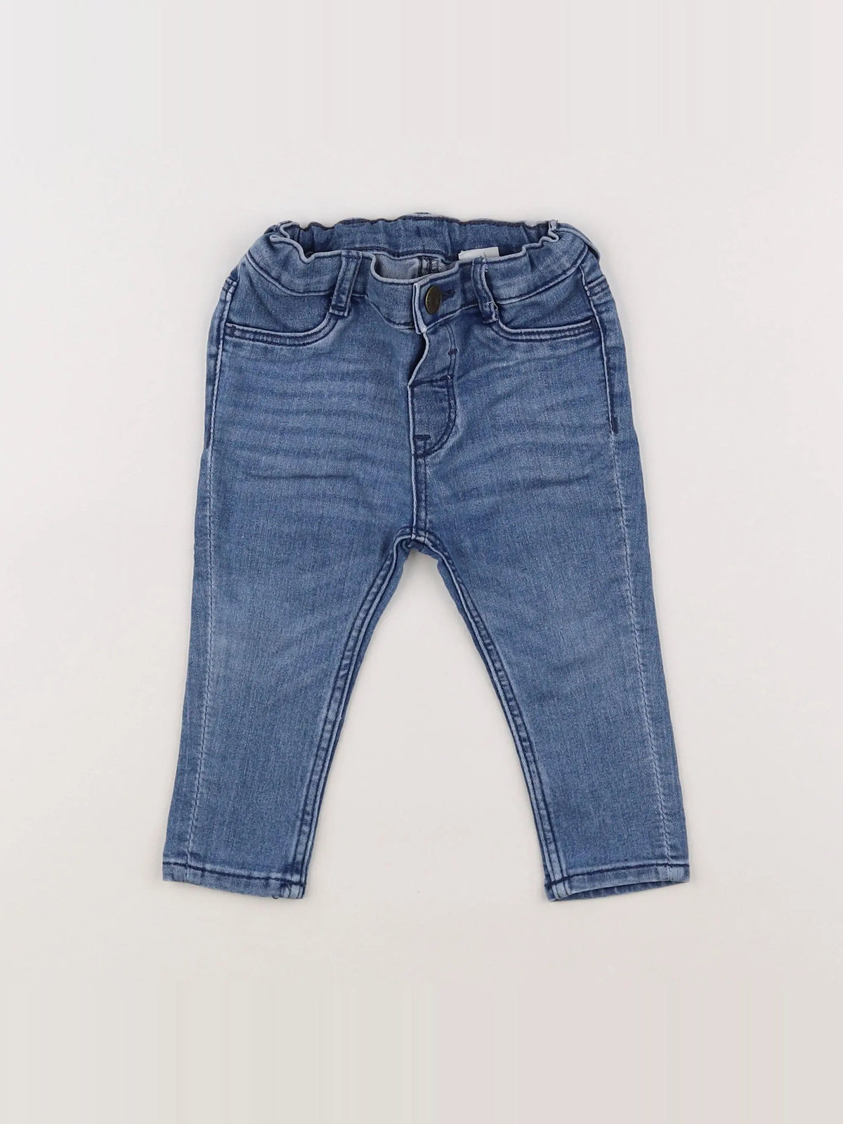 H&M - jean bleu - 6/9 mois