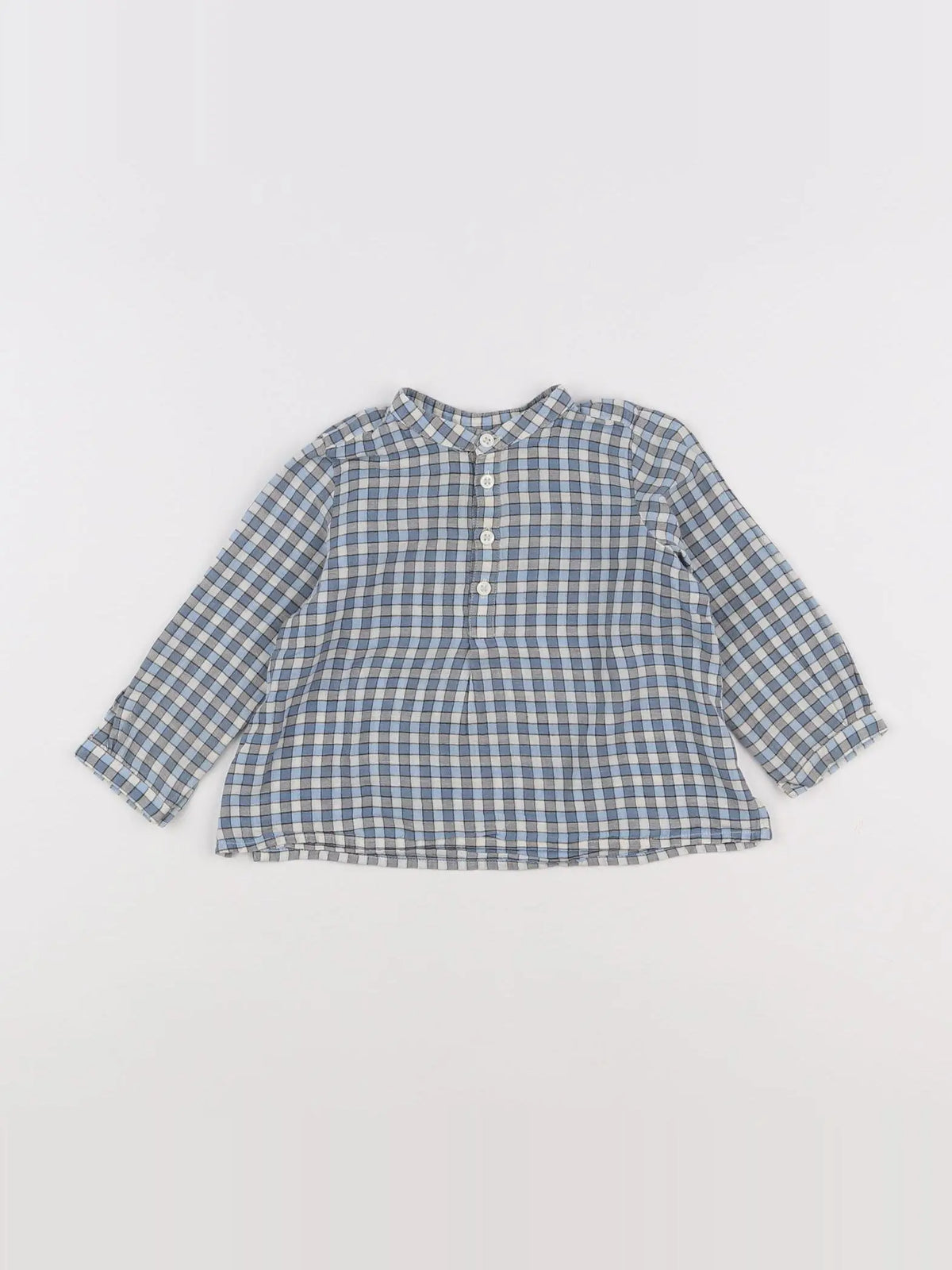 Bonpoint - chemise bleu - 12 mois
