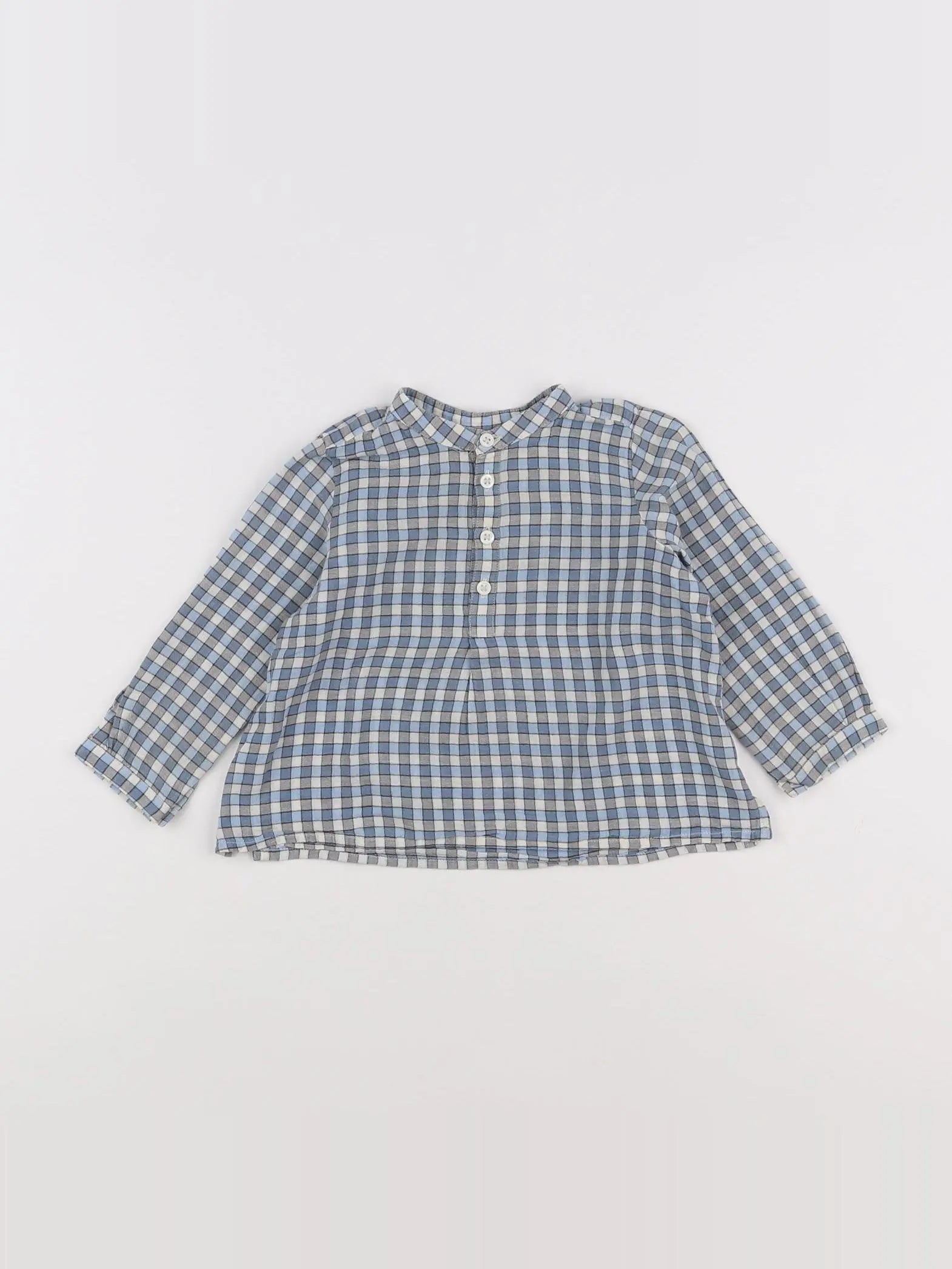 Bonpoint - chemise bleu - 12 mois