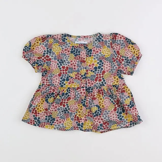 Vertbaudet - blouse multicolore - 12 mois