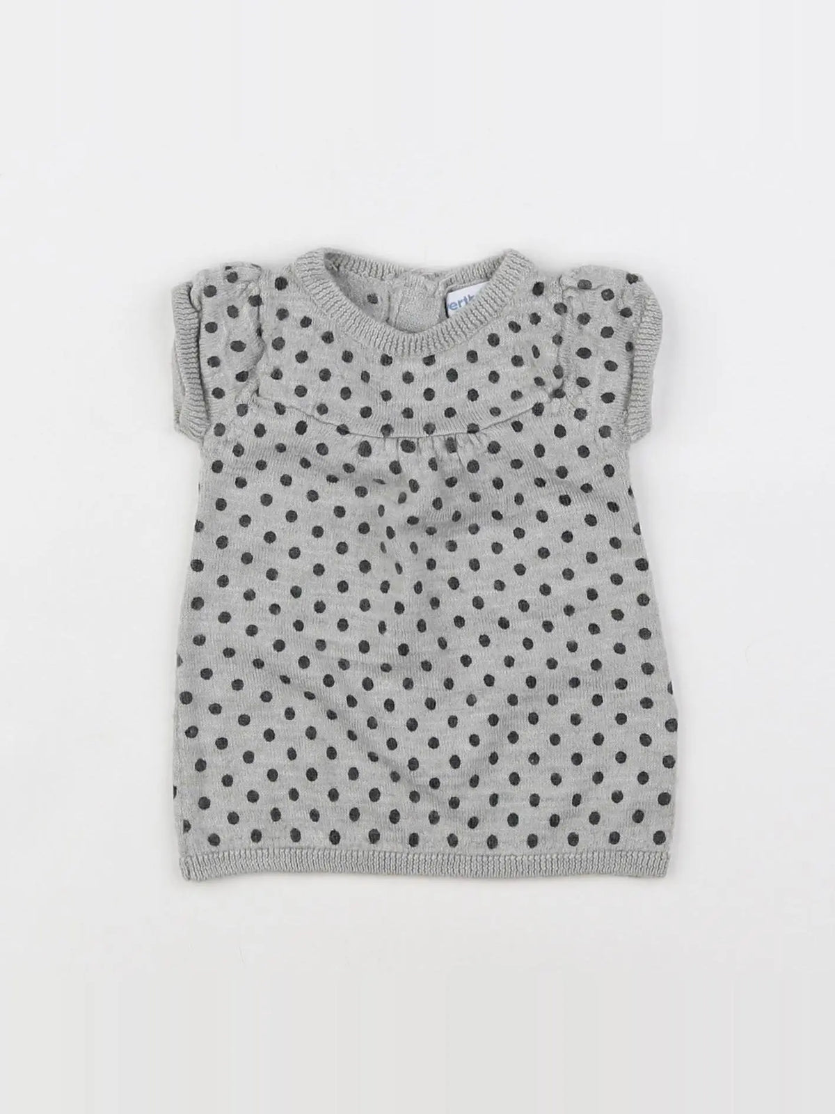 Vertbaudet - robe gris - 3 mois