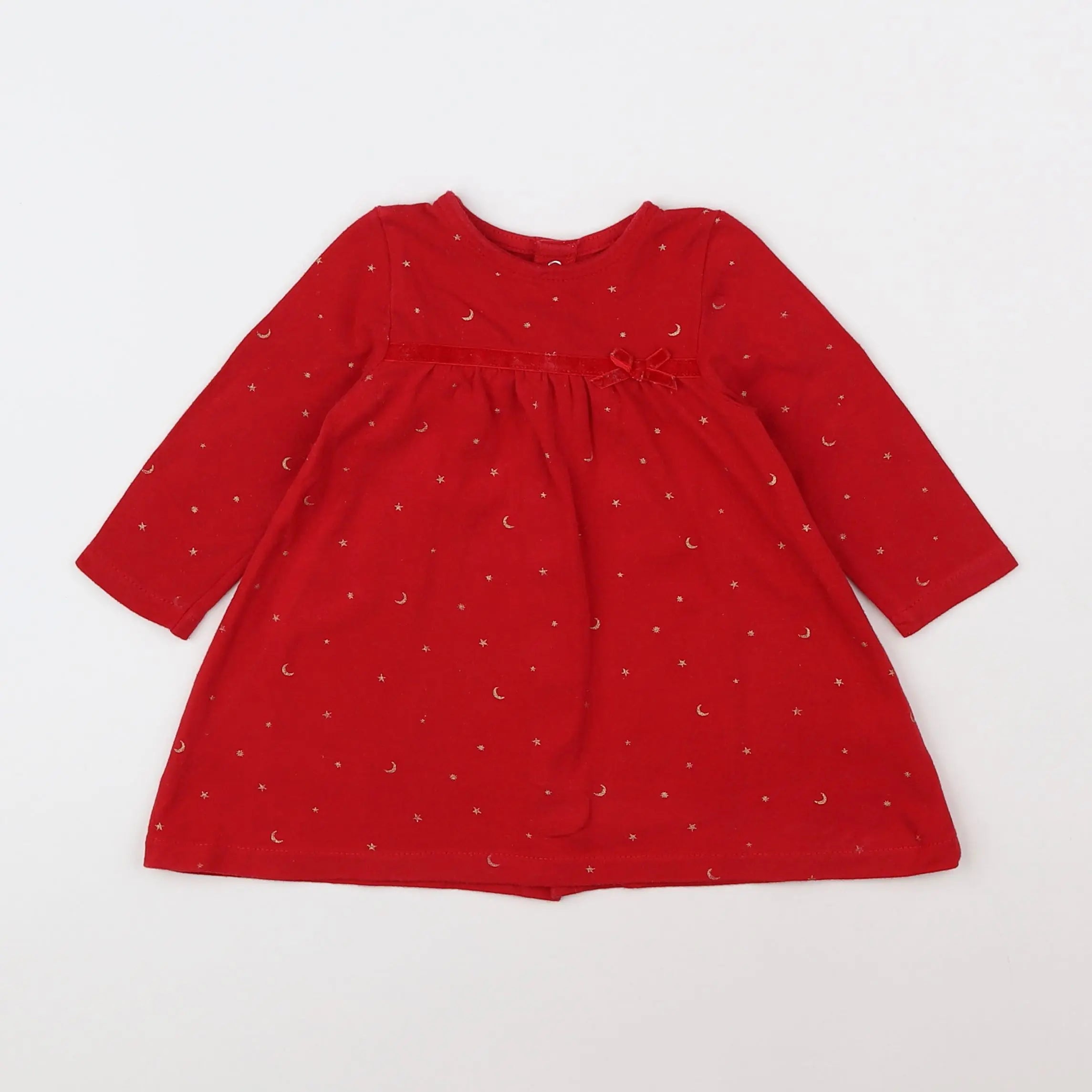 Vertbaudet - robe rouge - 6 mois