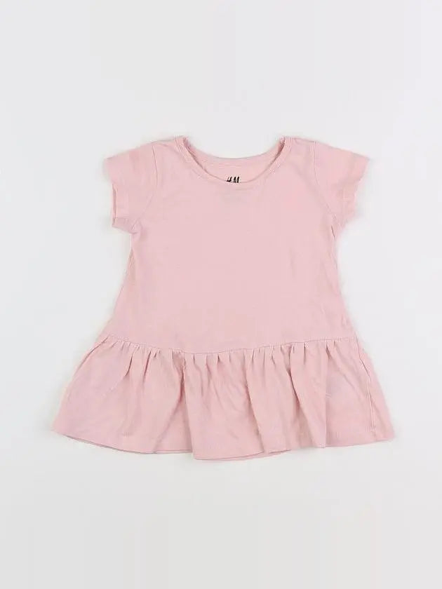 H&M - robe rose - 6/9 mois