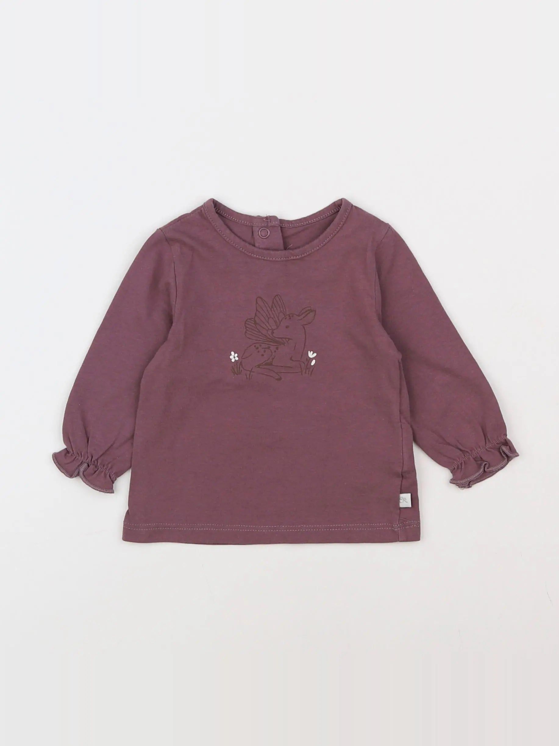 Cadet Rousselle - tee-shirt violet - 3 mois