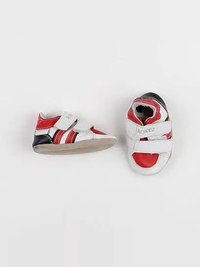 Robeez - chaussons blanc, rouge - pointure 17