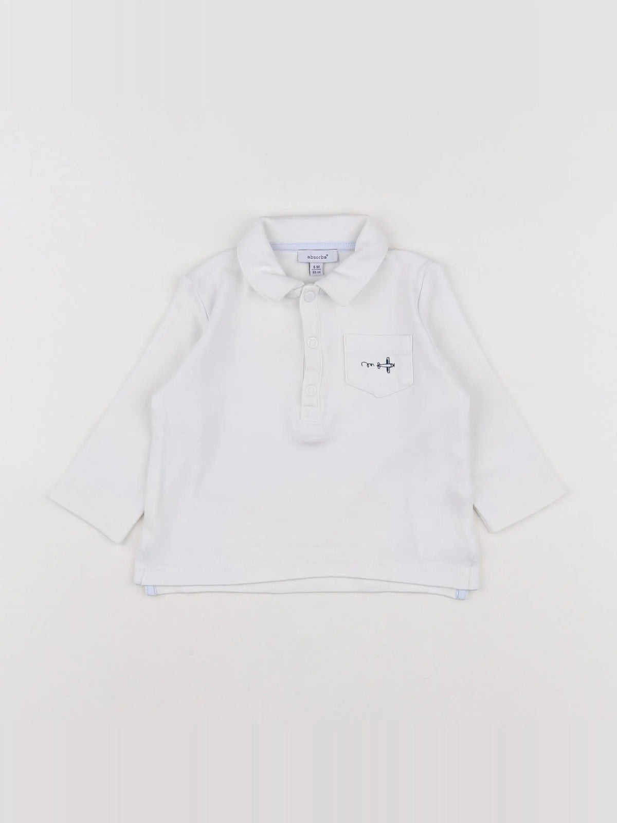 Absorba - polo blanc - 6 mois