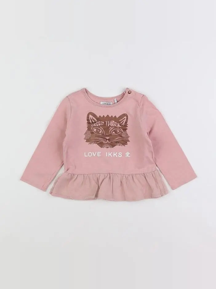 IKKS - tee-shirt rose - 18 mois