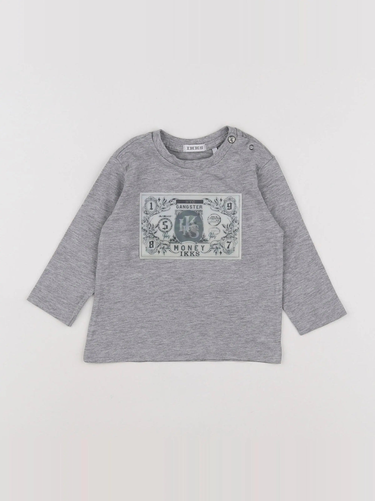 IKKS - tee-shirt gris - 6 mois