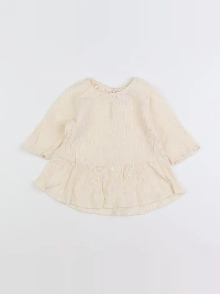 Zara - robe beige - 9/12 mois