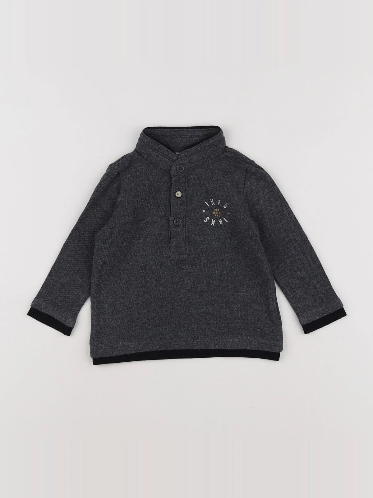 IKKS - polo gris - 6 mois