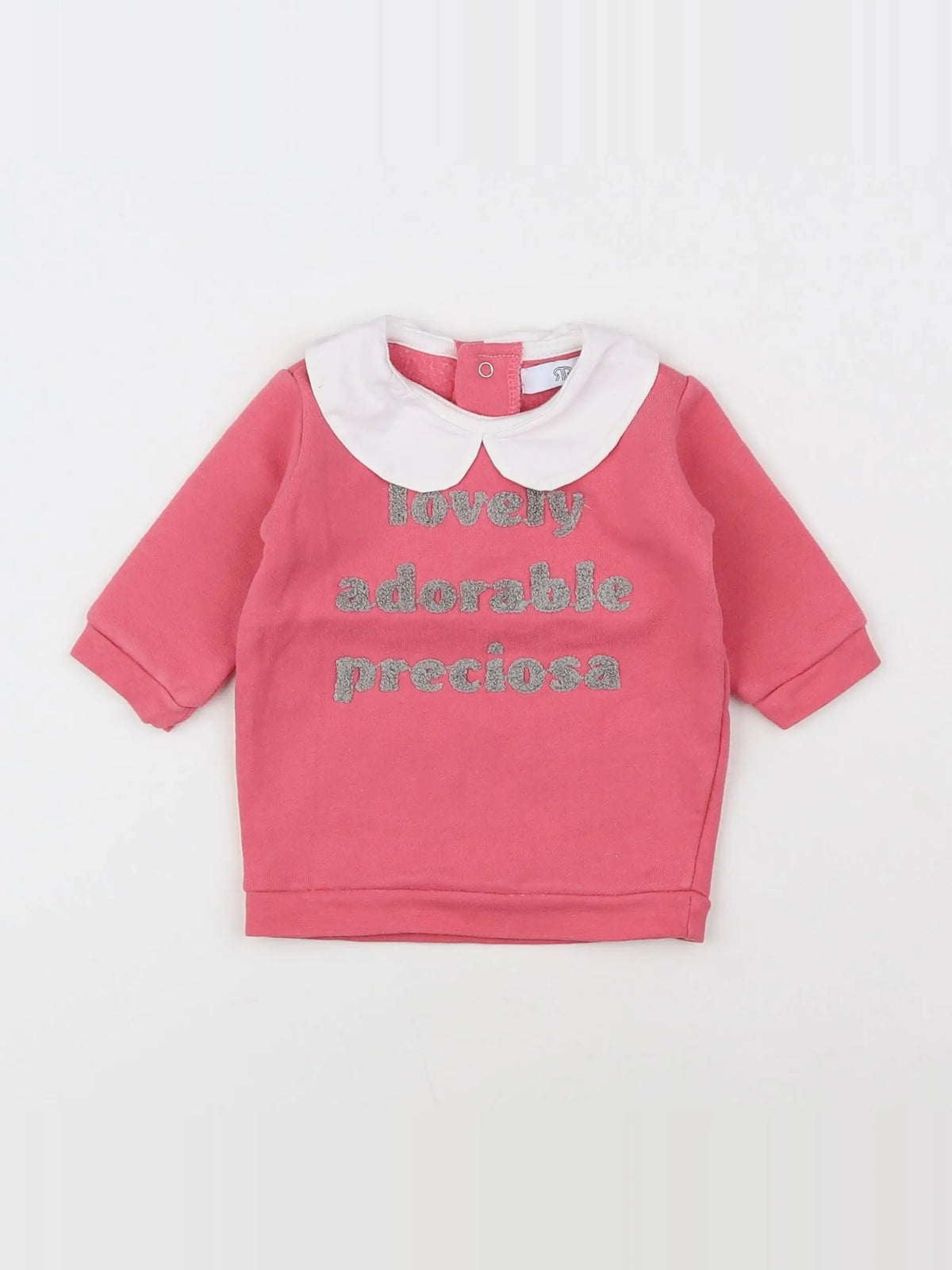 La Redoute - sweat rose - 3 mois
