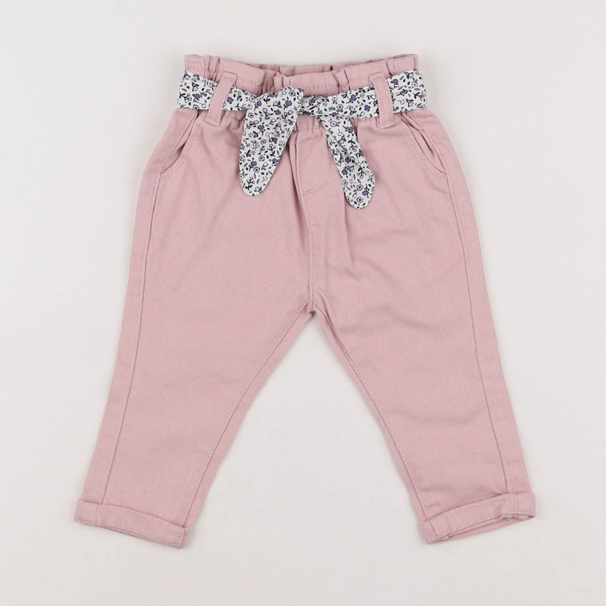 Vertbaudet - jean rose - 6 mois