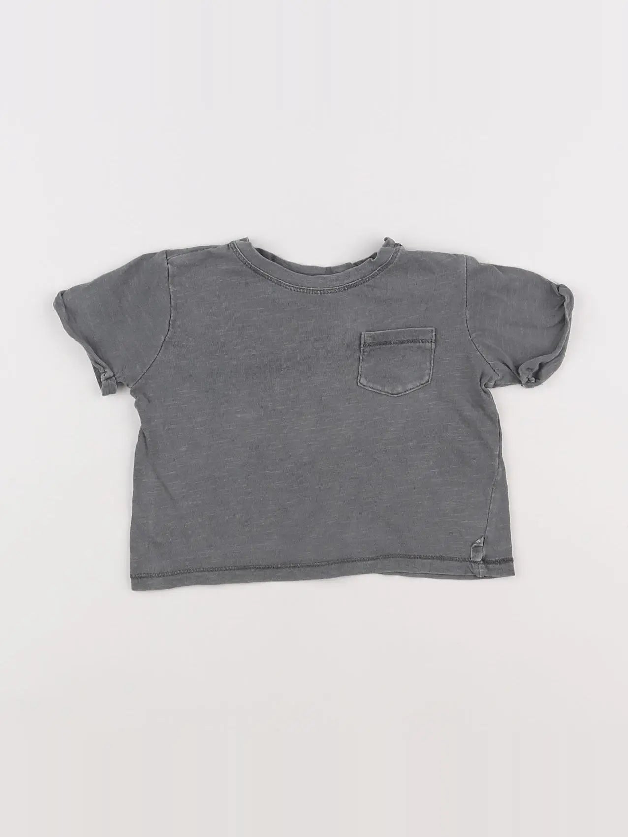 Zara - tee-shirt gris - 3/6 mois