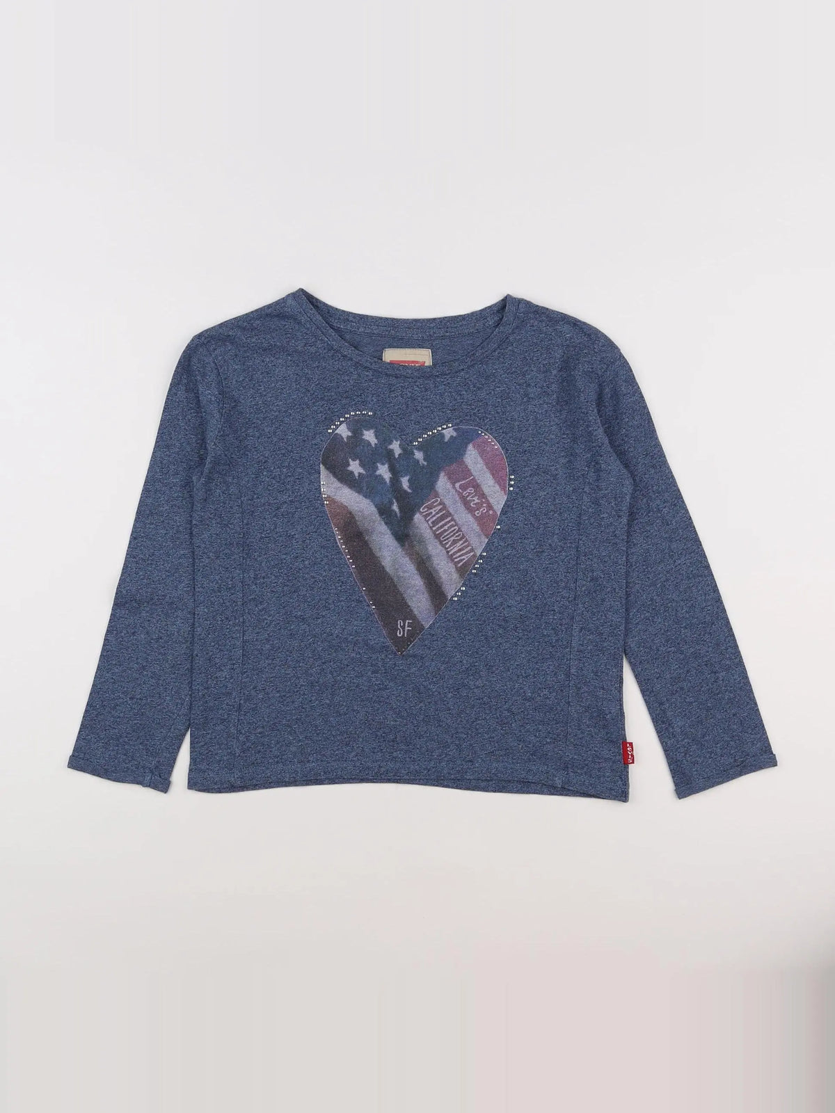 Levi's - tee-shirt gris, bleu - 8 ans