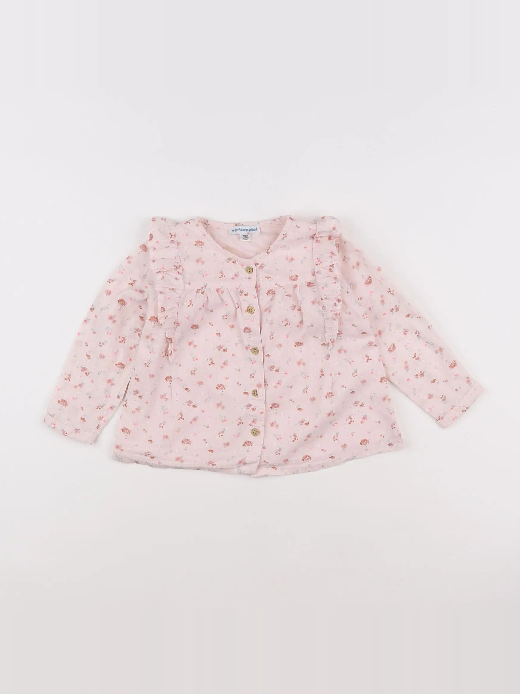 Vertbaudet - blouse rose - 18 mois