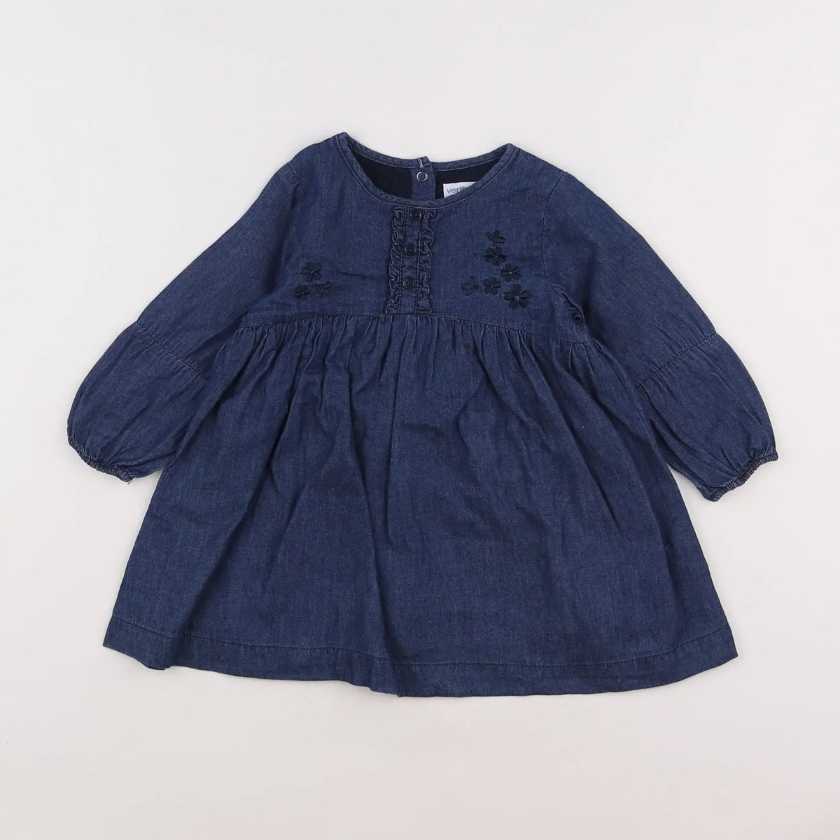 Vertbaudet - robe bleu - 12 mois