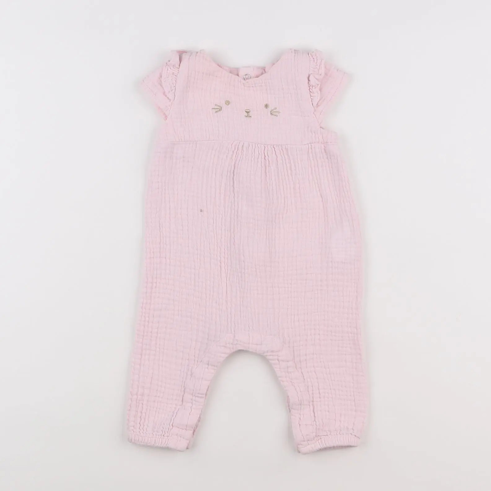 Vertbaudet - combinaison rose - 6 mois