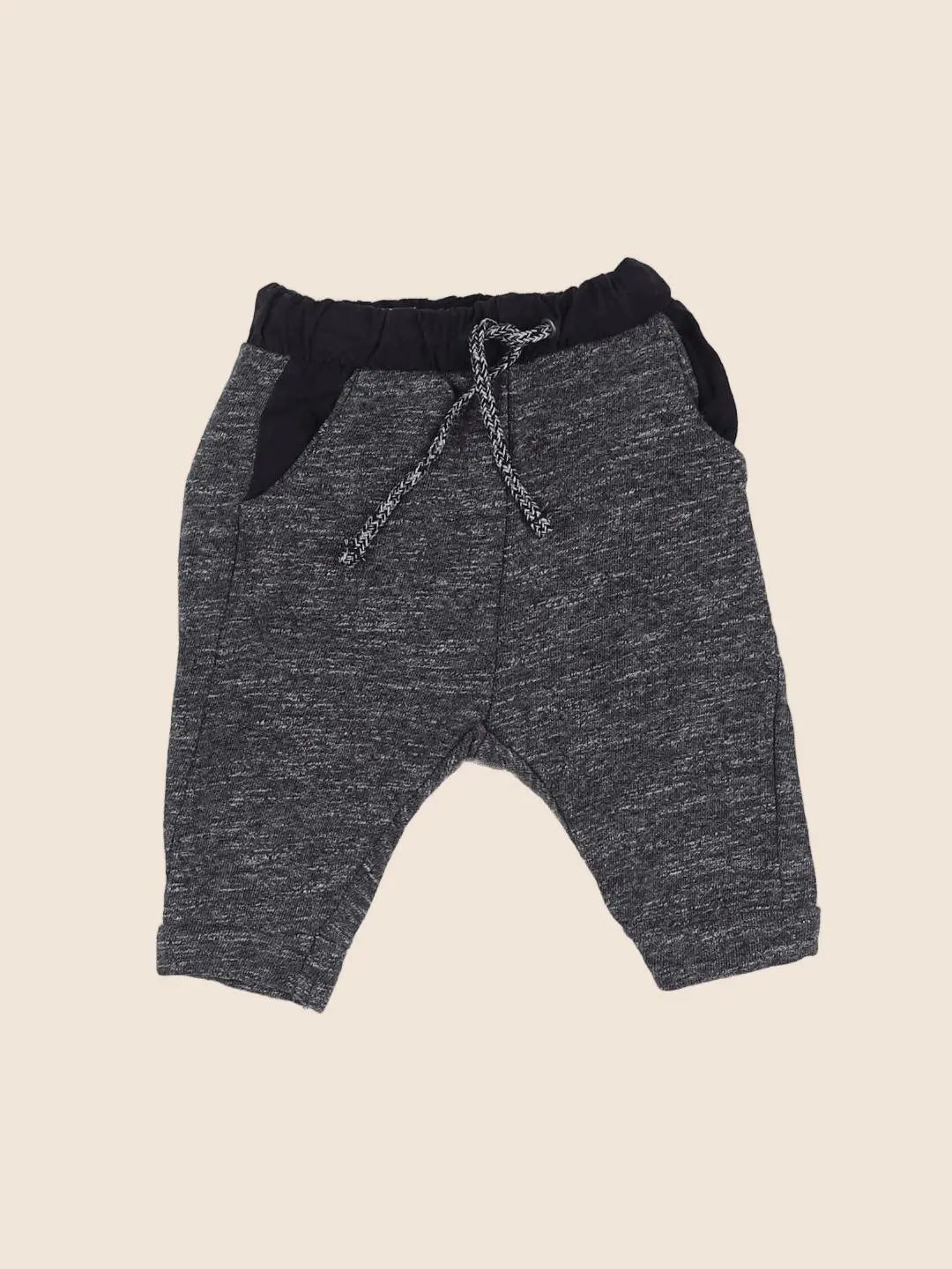 Zara - jogging gris, noir - 3/6 mois