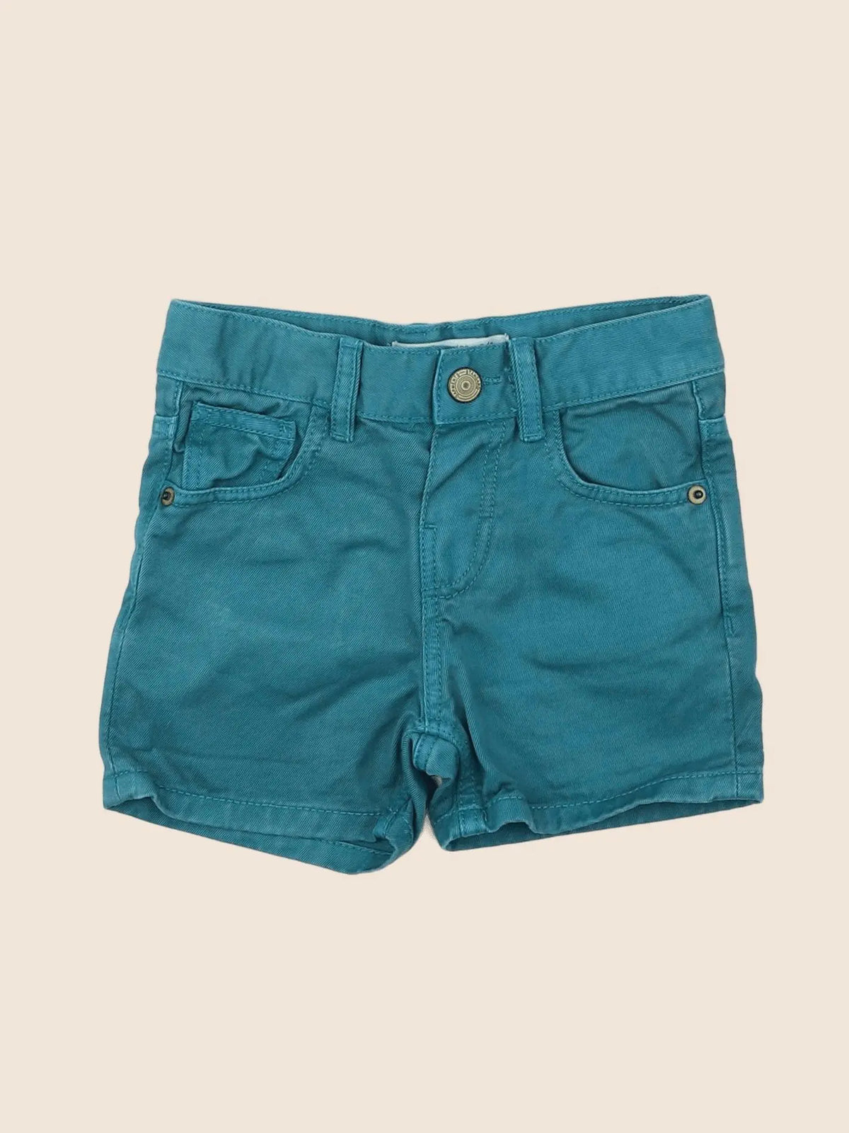 Zara - short bleu - 3/6 mois