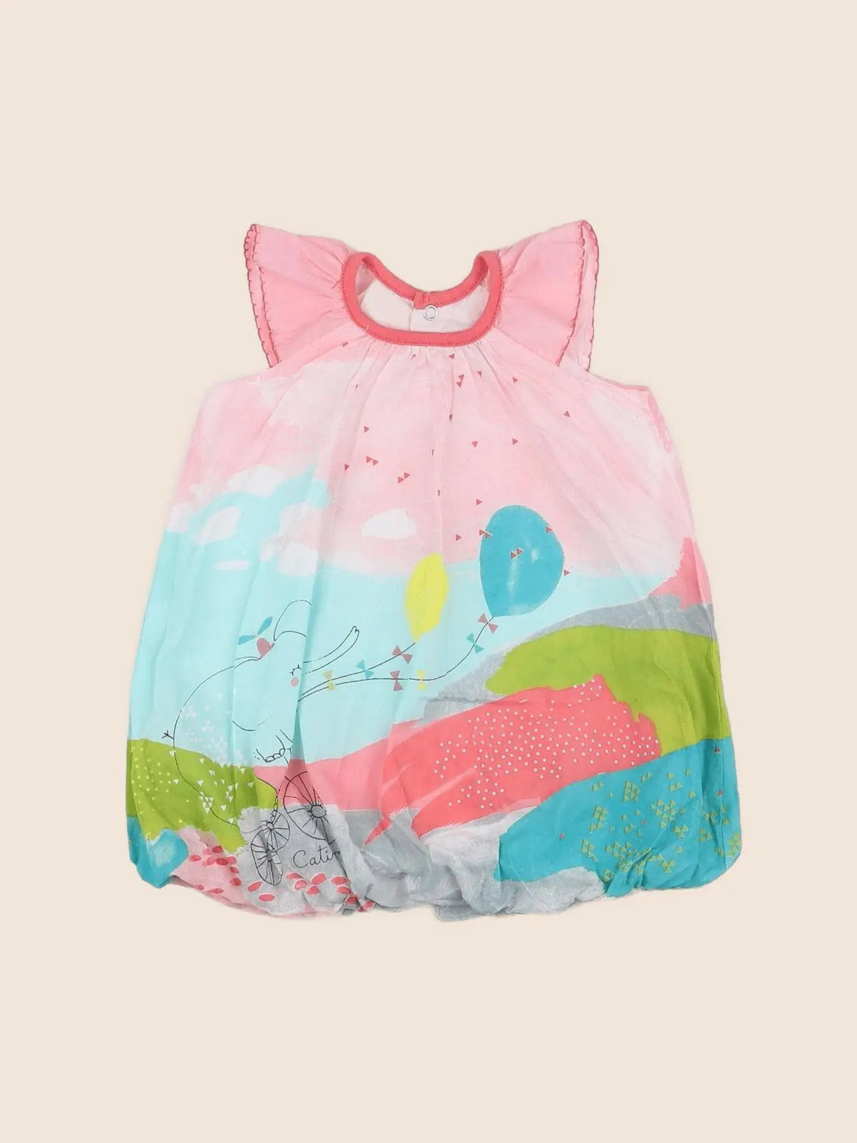 Catimini - robe multicolore - 6 mois