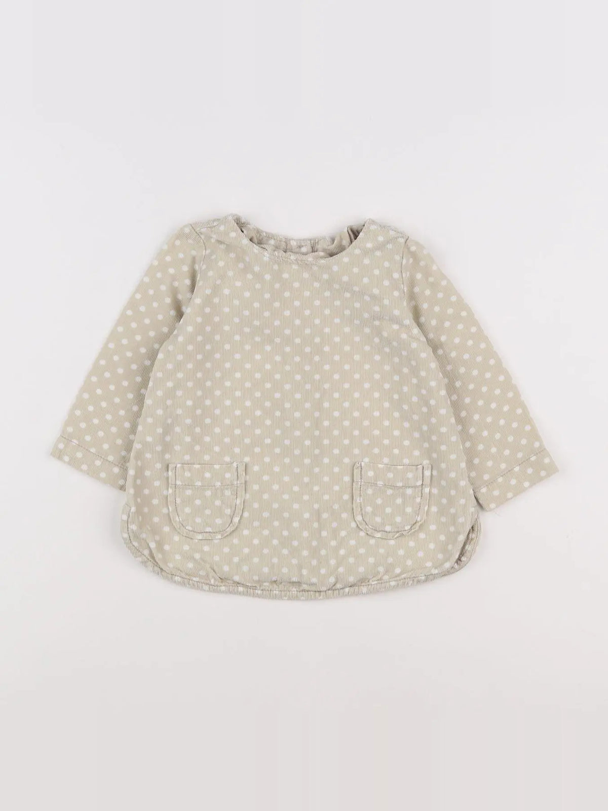Benetton - robe beige - 3/6 mois