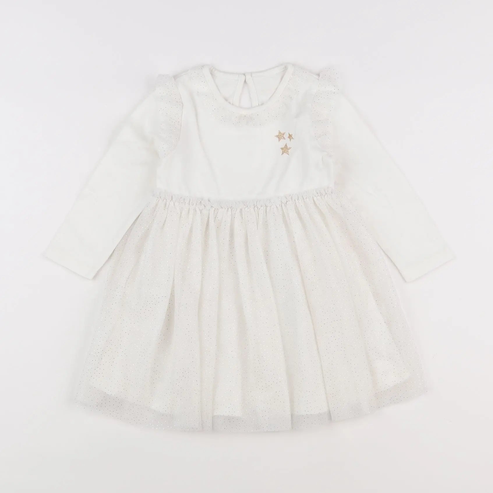 Vertbaudet - robe blanc - 18 mois