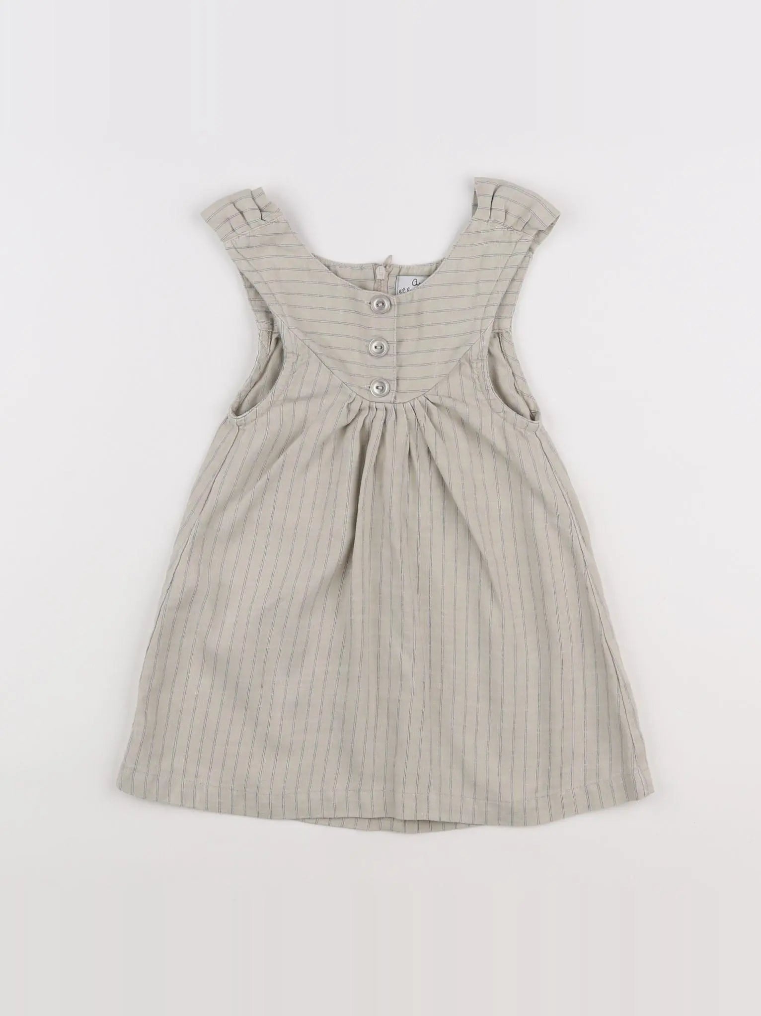 Arsène et les pipelettes - robe gris - 2 ans