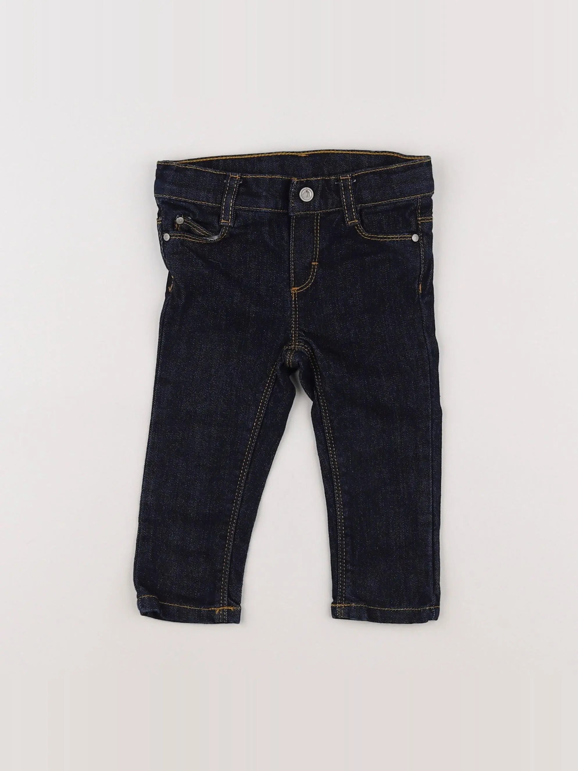 Petit Bateau - jean bleu - 12 mois