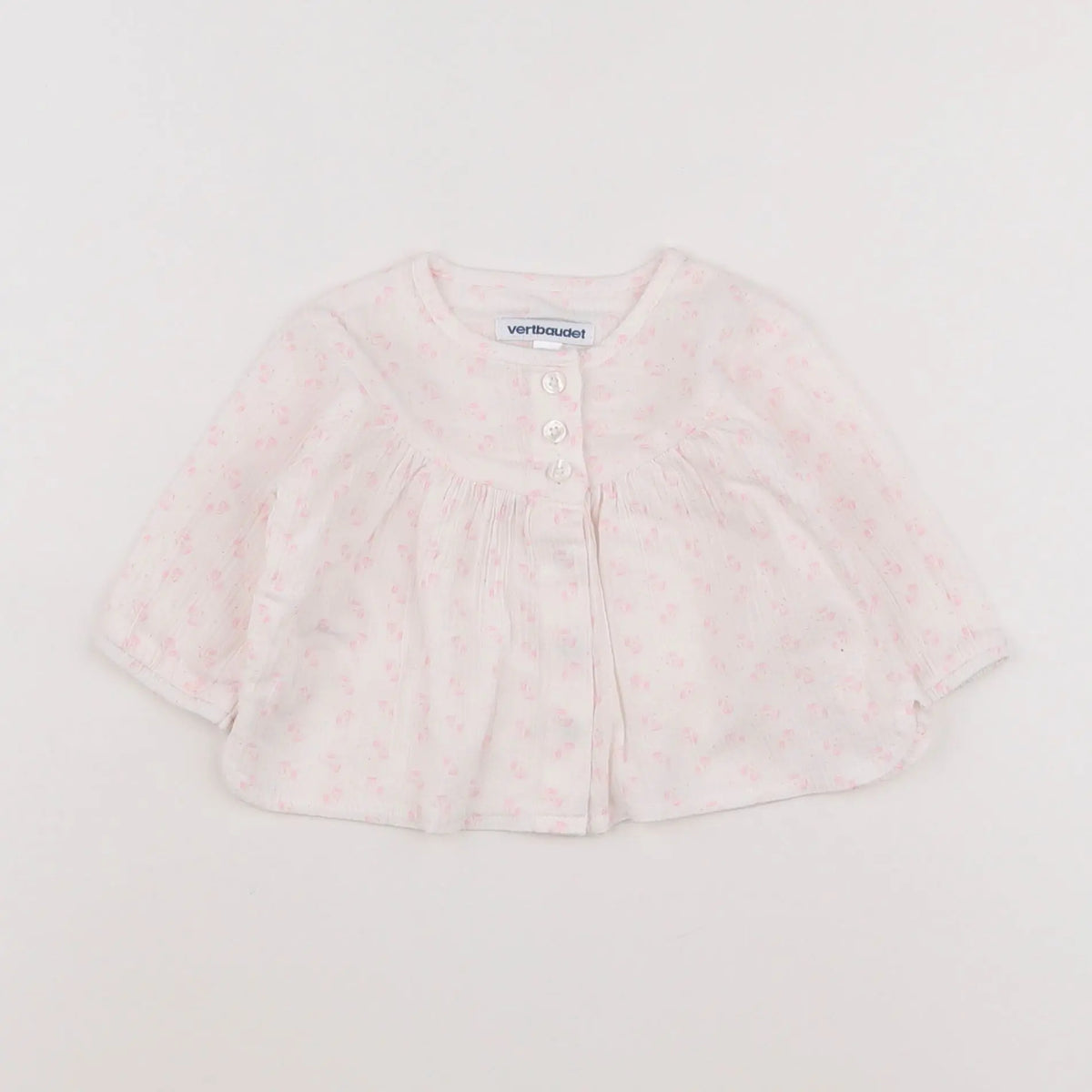 Vertbaudet - blouse blanc - 3 mois